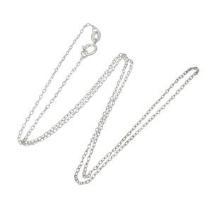 Vintage Italy Sterling Silver 925 1.1mm Cable Chain Necklace 18"